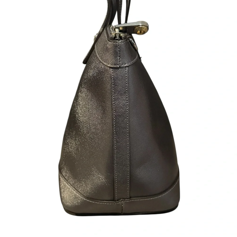 Henri Bendel Saffiano Leather Top Handle Bag - Picture 4 of 7